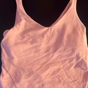 Lululemon size 0 aligned tank top pink